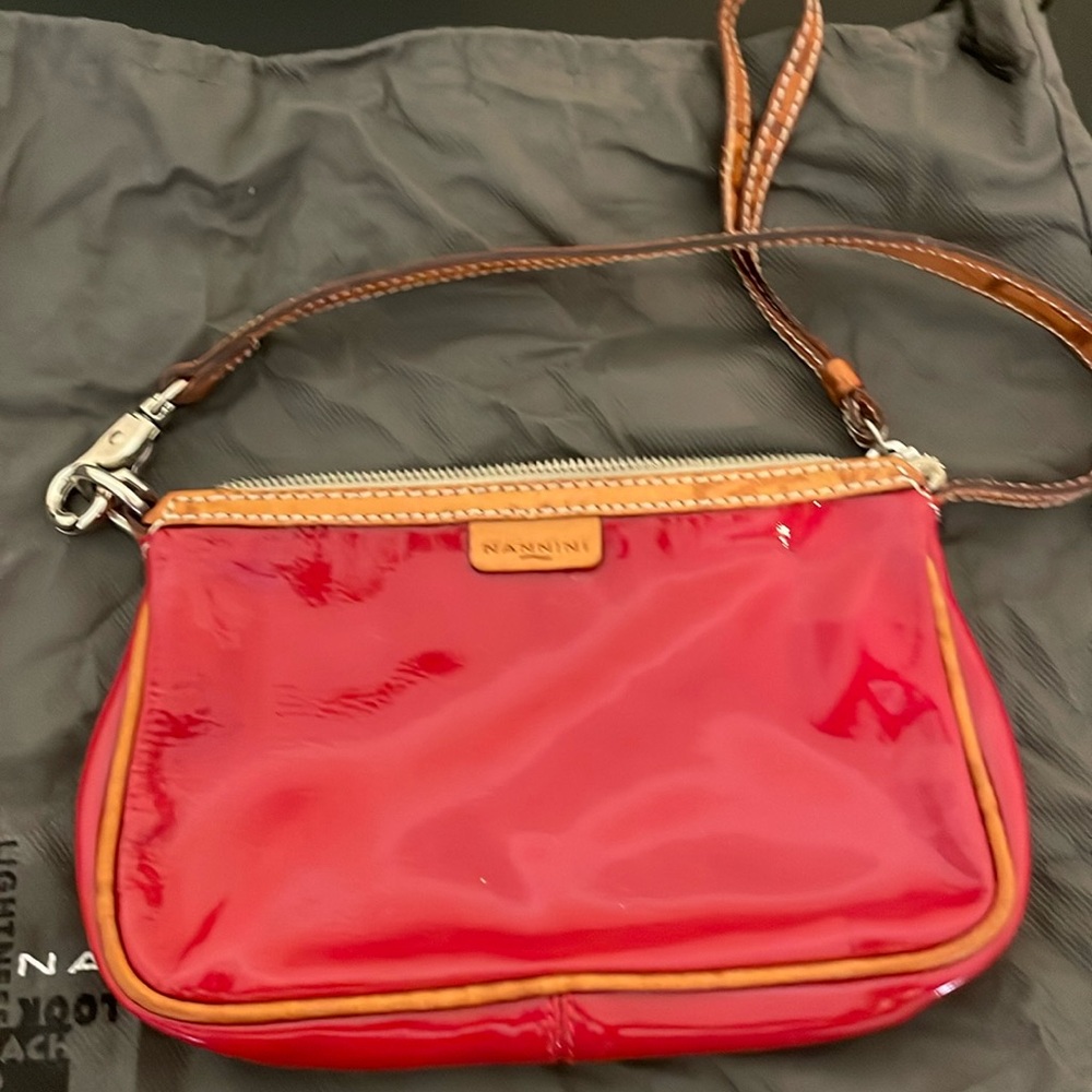 Nannini genuine red leather purse